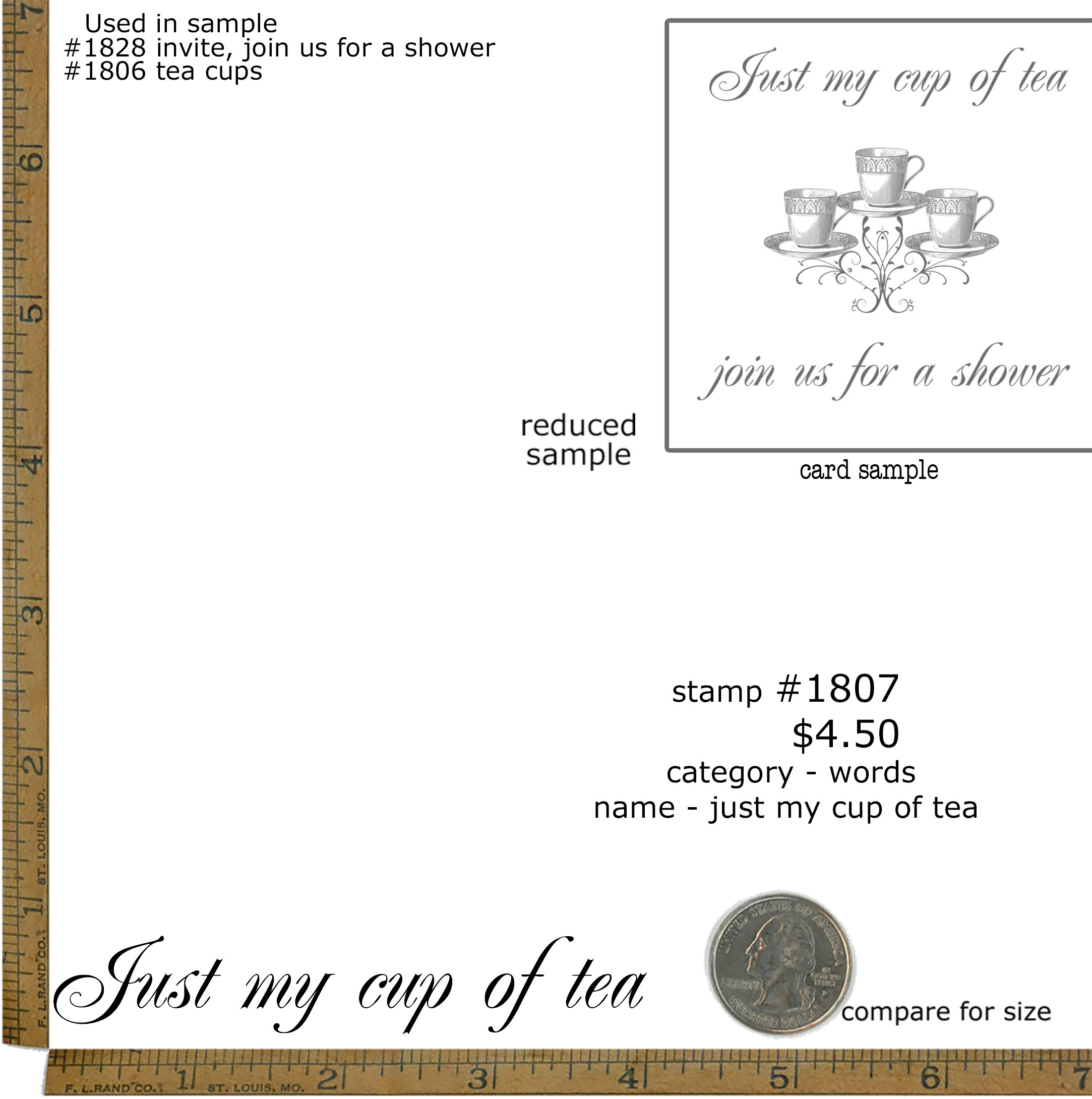 #1807 - Just My Cup of Tea - Words